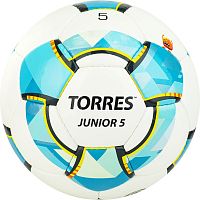 Мяч футбольный №5 Torres Junior-5 бело-голубой F320225 12422