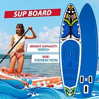 Доска SUP надувная FunWater Monkey 11′" однослойная 996383