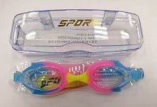 Очки для плавания детские Speed (Sport) голубой-розовый-желтый 03349