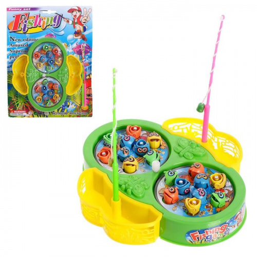 Игра "Рыбалка заводная" 18 рыбок, 2 удочки Бабочка микс 516045 фото 2