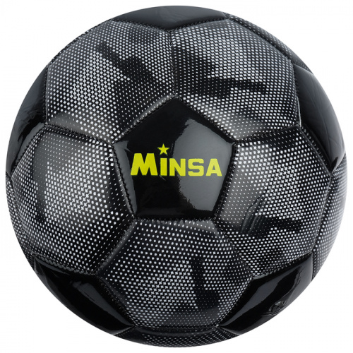 Мяч футбольный №4 черный Minsa 4166930