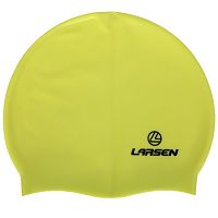 Шапочка для плавания силиконовая LS77 лайм Larsen 335500