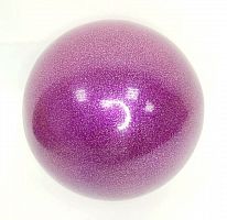 Мяч для художественной гимнастики 19 см фиолетовый с блестками TA Sports 02533
