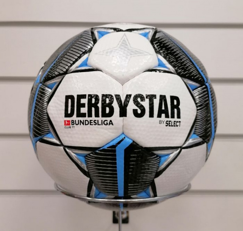 Мяч футбольный №5 Derbystar бело-серый 06699 Мяч футбольный №5 Derbystar бело-серый 06699