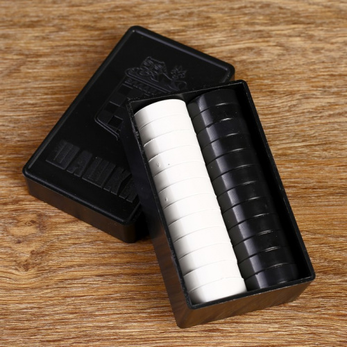 Шашки пластик черный/белый "Владимирские" 3091533