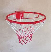 Сетка баскетбольная №7 1 шт d-4 мм бело-красный 03770