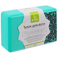 Кирпич для йоги мятный 23х15х8 см 4747378