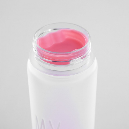 Бутылка для воды 500 мл розовая в чехле "My bottle" 3516280 фото 4