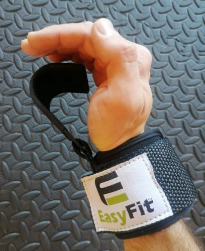 Лямки-крюки на руки EasyFit обратный крюк (аналог MadMax MFA330) 02519-1