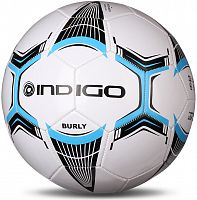 Мяч футбольный №5 Indigo Burly бел-черн-голуб 16262