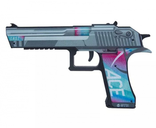 Макет Пистолета с длинным стволом Desert Eagle Туз Ace (съемная обойма) Standoff 00216