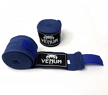 Бинты боксерские 3 м х/б + эластан синий Venum 06588