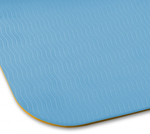 Коврик для йоги 0,5х61х173 см желто-голубой IN106 01464 фото 7