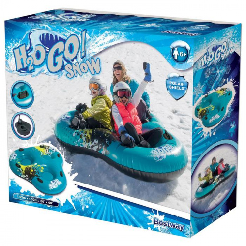 Ватрушка бескамерная (тюбинг) 152х152 см H2OGo Snow Bestway 3-х местная 39052/5306420 фото 6