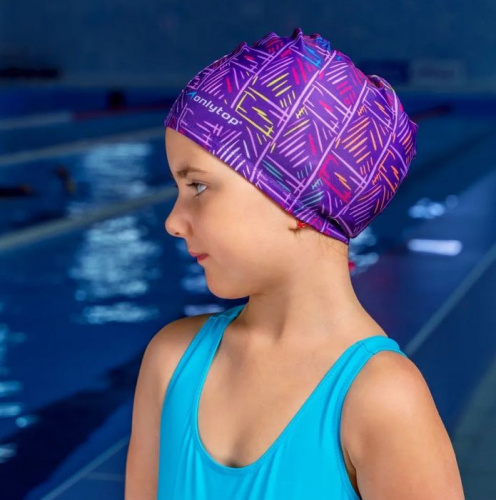 Шапочка для плавания детская Lyc Line для длинных волос 1528633
