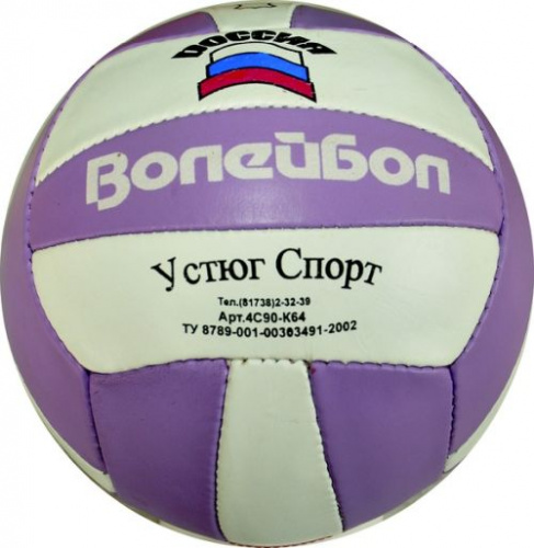 Мяч волейбольный Устюг-спорт натуральная кожа 4C90-K64 996234 фото 2
