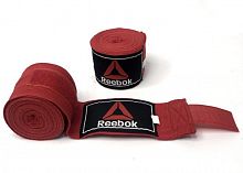 Бинты боксерские 4 м х/б + эластан красный Reebok 01215 
