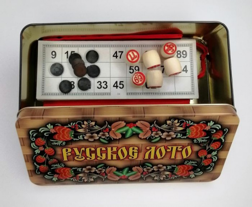 Лото в металлической коробке "Клубника" 24х12х8 см 03033