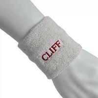 Напульсник махровый 2 шт белый Cliff 997062