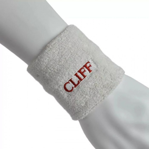 Напульсник махровый 2 шт белый Cliff 997062