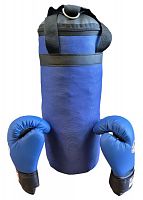 Мешок (груша) для бокса 03 кг + перчатки синий 03352