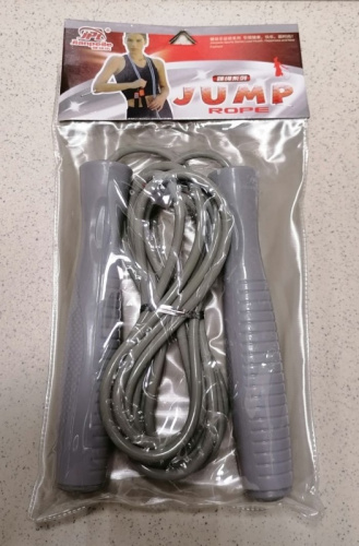 Скакалка 3 м ПВХ шнур Jump Rope серебро JPL-5105 02334