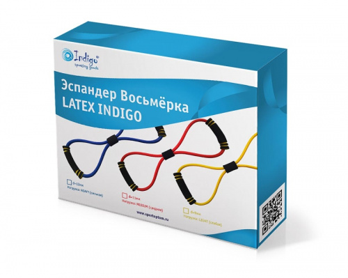Эспандер восьмерка красный LATEX Medium 5-8 кг SM-063 20788 фото 2