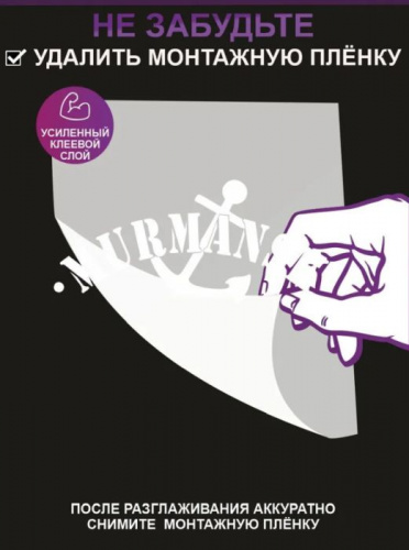 Наклейка "Мурманск" 23,5х31,5 см фото 4