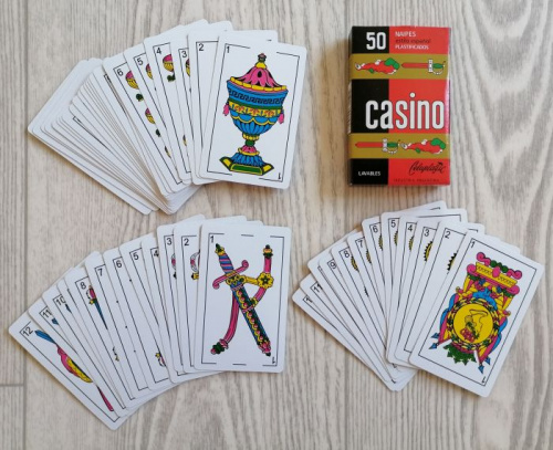 Карты 50 шт c пластиковым покрытием Casino 50 Argentina 99516