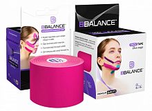 Тейп BBalance розовый 5 м х 5 см фиол уп хлопок, для лица BB Face Tape 998726