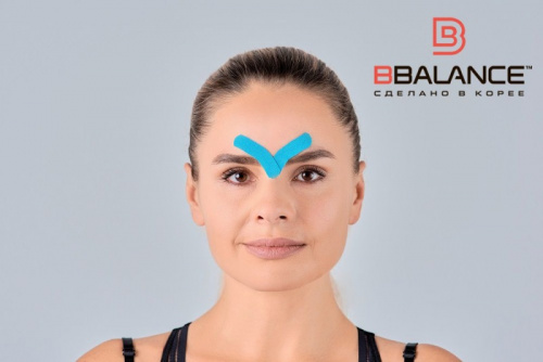 Тейп BBalance голубой 2,5 м х 5 см х 2 рул шелк, для лица BB Face Pack 998556 фото 4