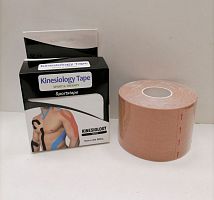 Тейп Кинесио Kinesiology Tape бежевый 5 м х 5 см 996190