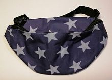 Сумка на пояс синяя со звездами 7983Д 25х13х6 см ЗФТС 997517