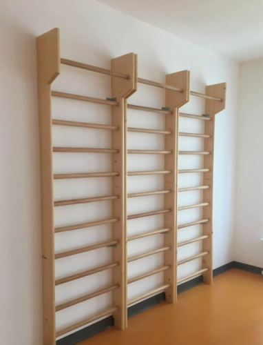 Шведская стенка деревянная 2,0 х 0,8 м с турником 997855 фото 5