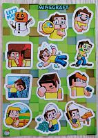 Набор наклеек 11 шт Майн крафт (Mine Craft) 00326