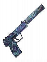 Макет Пистолета с глушителем (резинкострел) USP Chameleon 00347