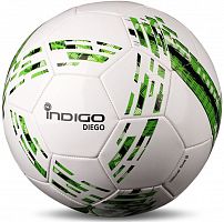 Мяч футбольный №5 Indigo Diego бело-зеленый 22420