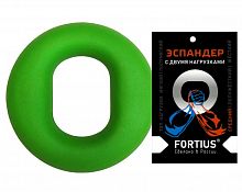 Эспандер кистевой 20-30 кг зеленый с двумя нагрузками Fortius 997535