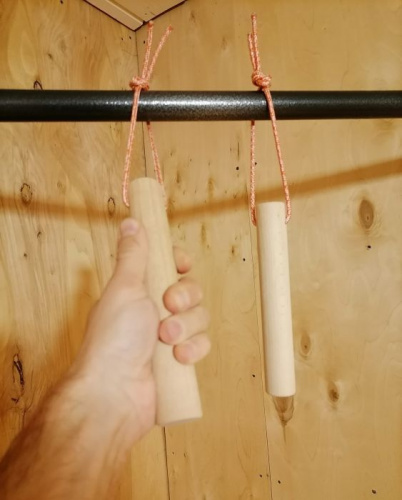 Рукоятки (колышки) для подтягиваний 30 мм 2 шт дерево (бук) 996749 фото 2