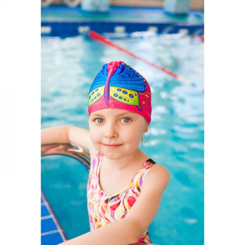 Шапочка для плавания детская Lyc Бабочка розовая 1521004 фото 5 Шапочка для плавания детская Lyc Бабочка розовая 1521004 фото 5