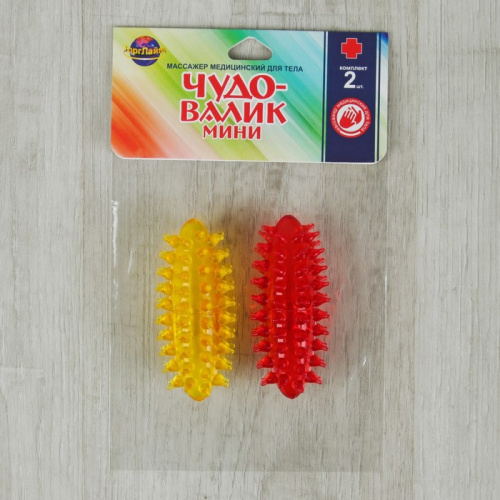 Массажер Чудо-валик 2 шт мягкий (мини, кактус) 2509910 фото 4