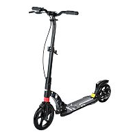 Самокат 230 мм черный с ручным тормозом и 2 амортизаторами Race Spirit M7C black 09007 31581