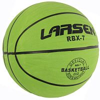 Мяч баскетбольный №7 резина Larsen RBX-7 зеленый 356918