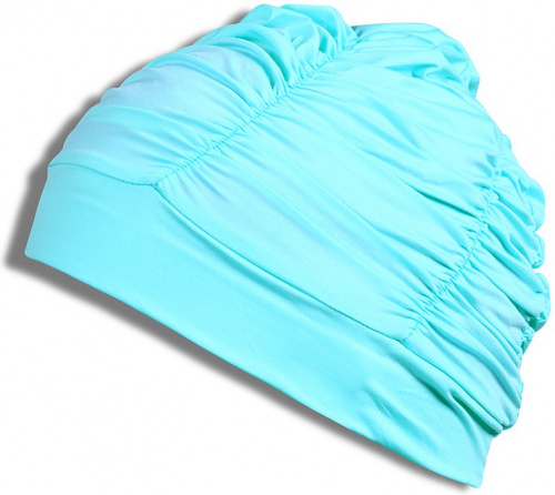 Шапочка для плавания для душа (с драпировкой) Lycra голубой SM-092 03182