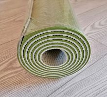 Коврик для йоги 0,6х61х183 см зеленый-серый TPE Yoga mat 00756-8