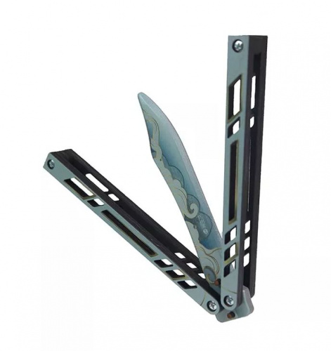 Макет ножа Бабочка фанера V2 6 мм Кумо Kumo Standoff 00414 фото 2