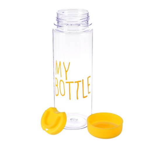 Бутылка для воды 500 мл желтый чехол "My bottle" 3516274 фото 3