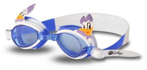 Очки для плавания детские 1753 бело-голубой Уточка Indigo Очки для плавания детские 1753 бело-голубой Уточка Indigo