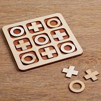 Игра крестики-нолики дерево 15х15 см 2563573