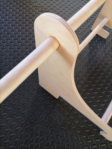 Турник навесной деревянный с широким хватом 43 см для шведской стенки 996043 фото 3